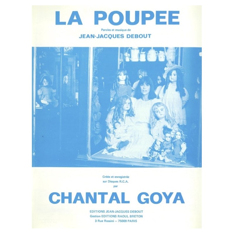 Sheet music LA POUPÉE Chantal GOYA