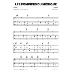 Sheet music LES POMPIERS DU MEXIQUE Jacques Hélian pdf