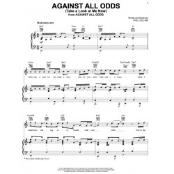Sheet music AGAINST ALL ODDS (TAKE A LOOK AT ME NOW) Phil COLLINS