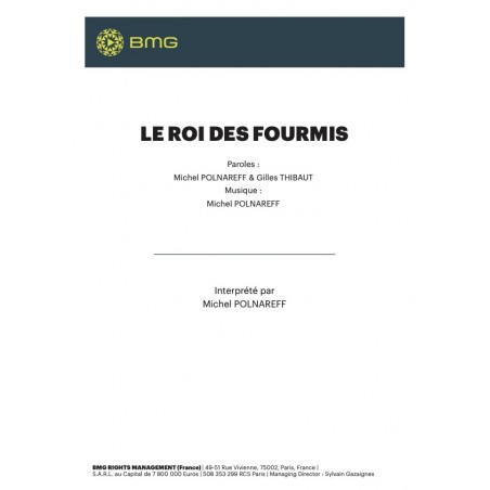 LE ROI DES FOURMIS