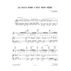 Partition LE PLUS FORT C'EST MON PÈRE Lynda LEMAY