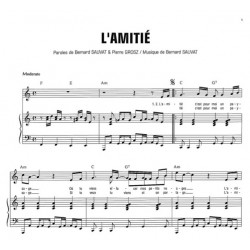 Partition L'AMITIÉ Bernard Sauvat pdf