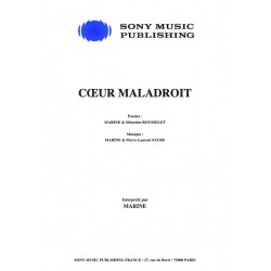 Sheet music CŒUR MALADROIT Marine pdf