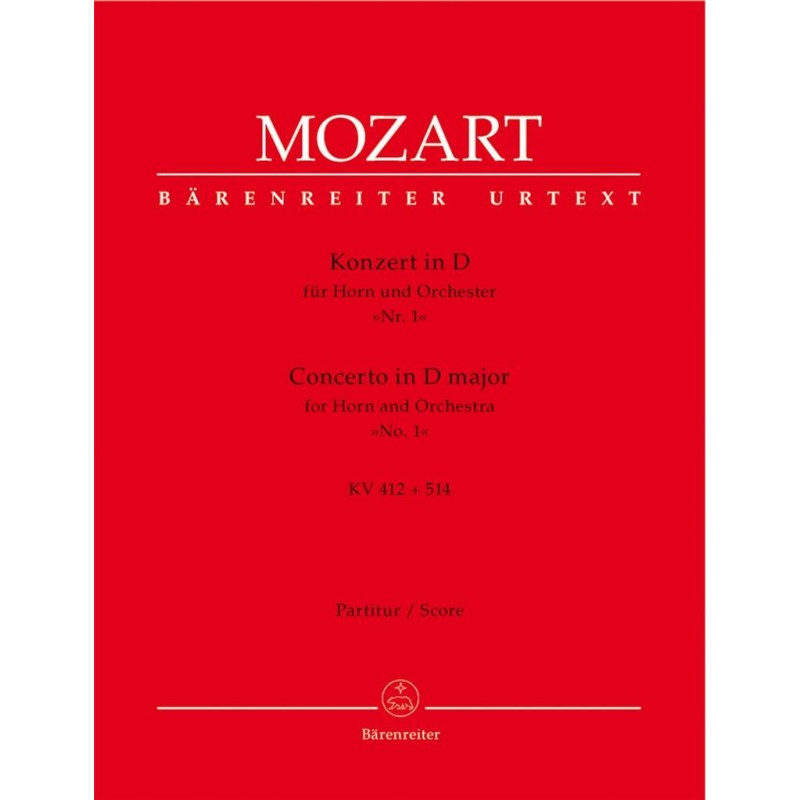 Score CONCERTO IN D MAJOR FOR HORN AND ORCHESTRA NO.1