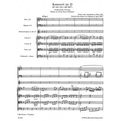 Score CONCERTO IN D MAJOR FOR HORN AND ORCHESTRA NO.1