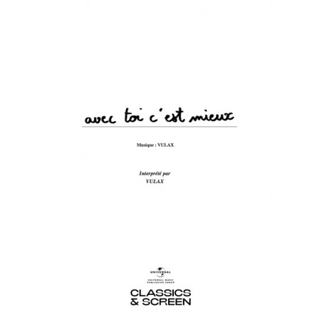AVEC TOI C'EST MIEUX