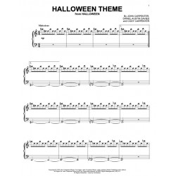 Sheet music HALLOWEEN THEME John Carpenter