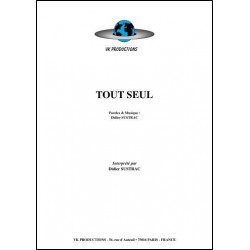 Sheet music TOUT SEUL Didier SUSTRAC