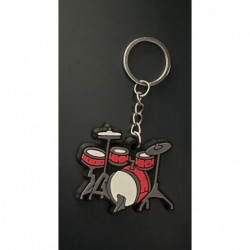 PORTE-CLÉS BATTERIE ROUGE 4 FÛTS