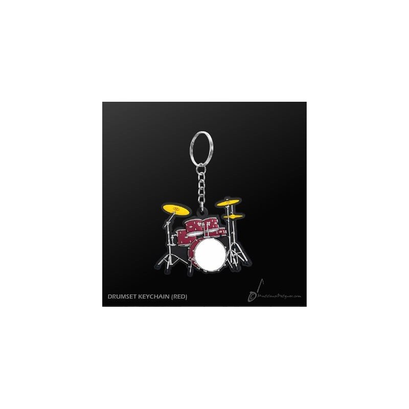 PORTE-CLÉS BATTERIE ROUGE 5 FÛTS