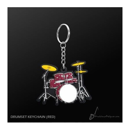 PORTE-CLÉS BATTERIE ROUGE 5 FÛTS