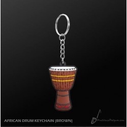 PORTE-CLÉS DJEMBE BRUN