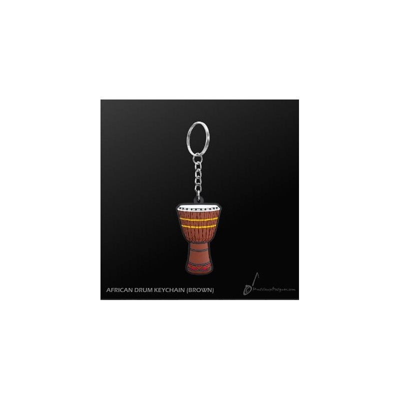 PORTE-CLÉS DJEMBE BRUN