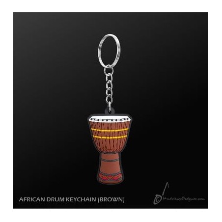 PORTE-CLÉS DJEMBE BRUN