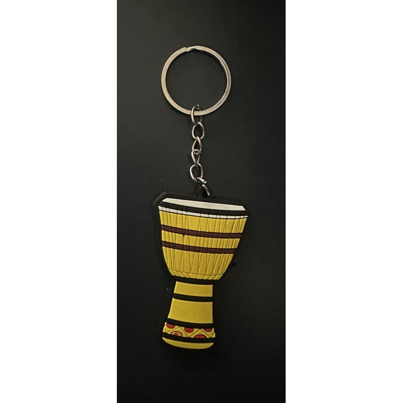 PORTE-CLÉS DJEMBE JAUNE