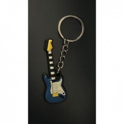PORTE-CLÉS GUITARE ÉLECTRIQUE BLEUE