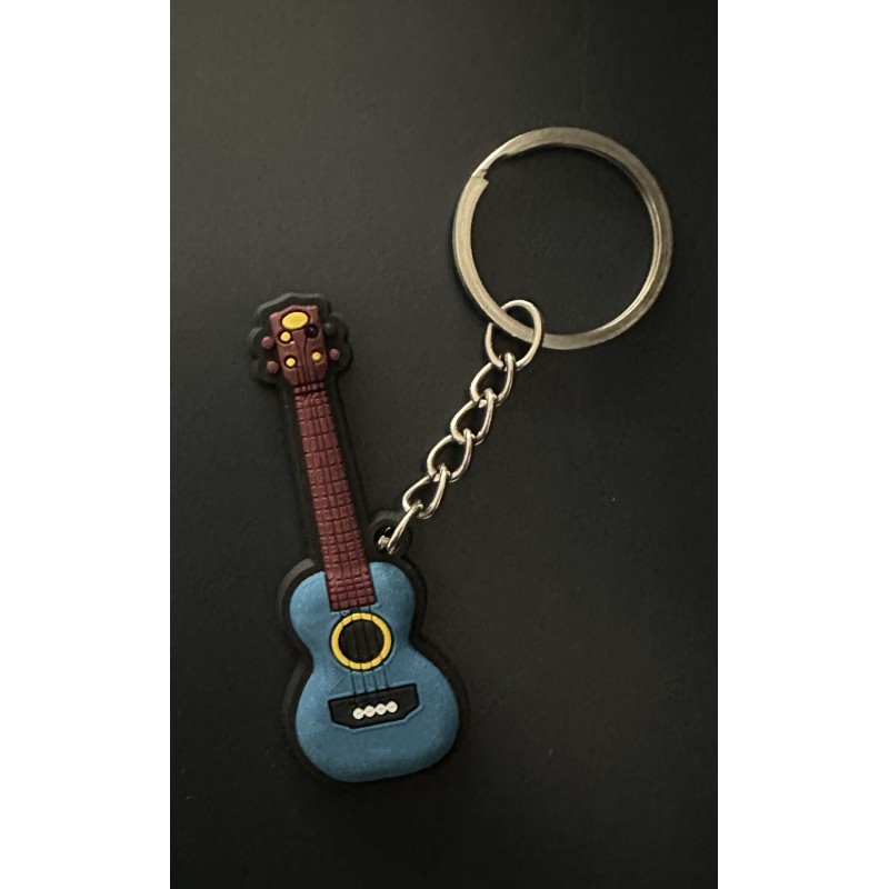 PORTE-CLÉS UKULELE BLEU
