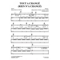 Partition PDF TOUT A CHANGÉ (RIEN N'A CHANGÉ) Héléna PDF