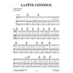 Partition LA FÊTE CONTINUE Edith PIAF PDF