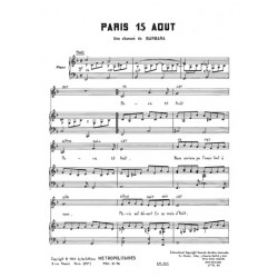 Partition PARIS 15 AOUT BARBARA pdf