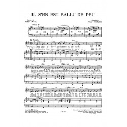 Sheet music IL S'EN EST FALLU DE PEU BOURVIL et Pierrette BRUNO pdf