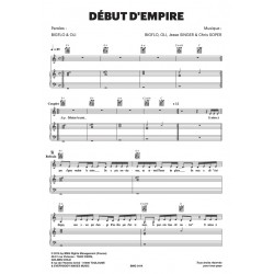 Sheet music DÉBUT D'EMPIRE BIGFLO & OLI pdf