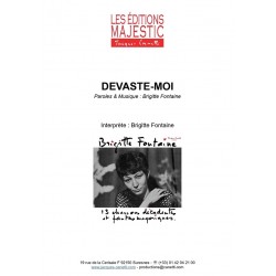 Partition DÉVASTE-MOI Brigitte FONTAINE