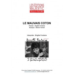 Partition LE MAUVAIS COTON Brigitte FONTAINE