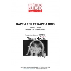 Partition RÂPE À FER RÂPE À BOIS Jeanne MOREAU