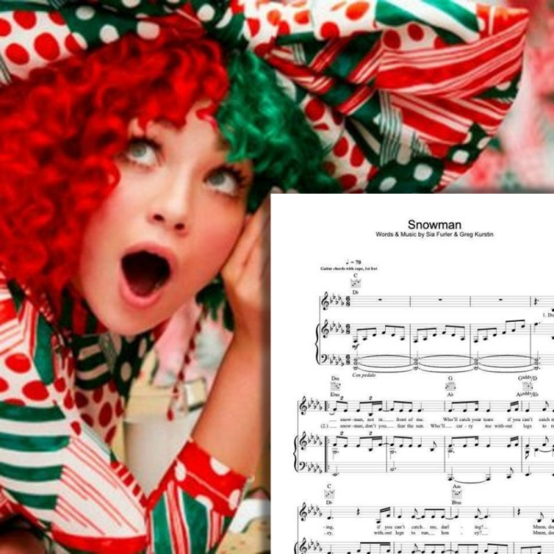 Sheet music SNOWMAN SIA