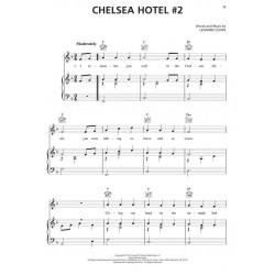 LEONARD COHEN - SHEET MUSIC chelsea hotel partition