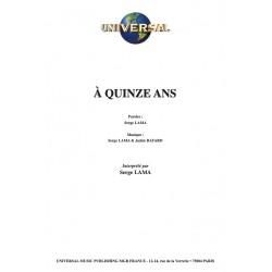 PARTITION A QUINZE ANS SERGE LAMA pdf