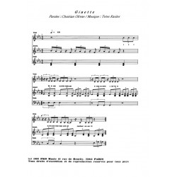 Sheet music GINETTE LES TÊTES RAIDES pdf