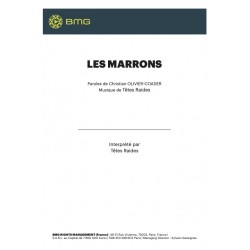 Partition LES MARRONS LES TÊTES RAIDES pdf