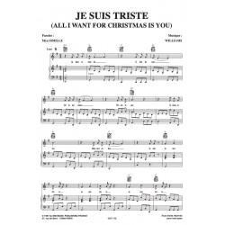 Sheet music JE SUIS TRISTE (ALL I WANT FOR CHRISTMAS IS YOU) Dick RIVERS pdf