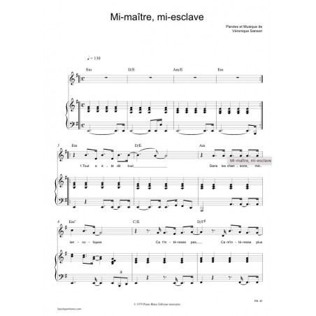 MI-MAITRE, MI-ESCLAVE