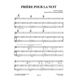 Sheet music PRIÈRE POUR LA NUIT Barbara PRAVI pdf