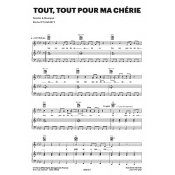 Partition TOUT TOUT POUR MA CHÉRIE Michel Polnareff PDF