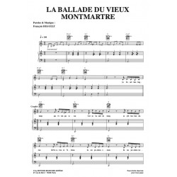 Partition LA BALLADE DU VIEUX MONTMARTRE François DEGUELT pdf