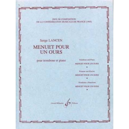 MENUET POUR UN OURS
