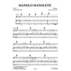 Sheet music MANOLO MANOLETE Vanessa PARADIS PDF