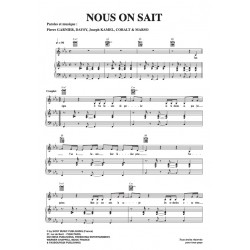Sheet music NOUS ON SAIT Pierre GARNIER PDF