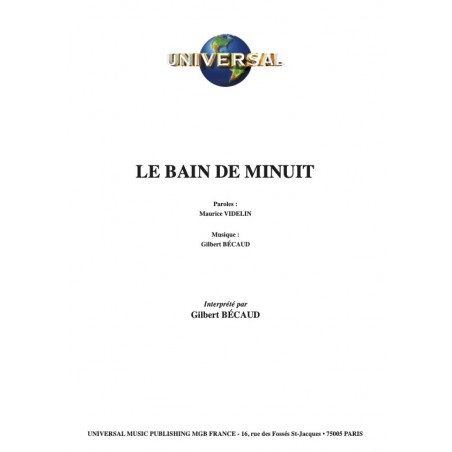 LE BAIN DE MINUIT