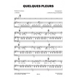 Sheet music QUELQUES PLEURS Isabelle Boulay PDF