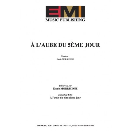 A L'AUBE DU 5ÈME JOUR