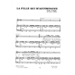 Partition LA FILLE QUI M'ACCOMPAGNE Francis Cabrel