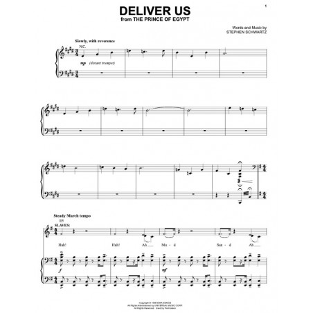 DELIVER US (FROM THE PRINCE OF EGYPT)