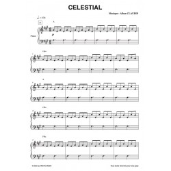 Sheet music CELESTIAL Alban CLAUDIN pdf