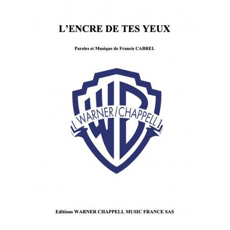 L'ENCRE DE TES YEUX