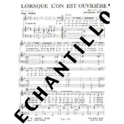 LORSQUE L'ON EST OUVRIÈRE